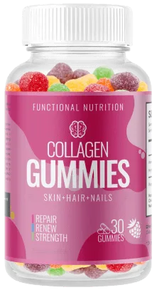 Collagen gummies for skin hair and nails, 30 gummies