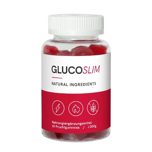 GlucoSlim natural fruit gummies bottle